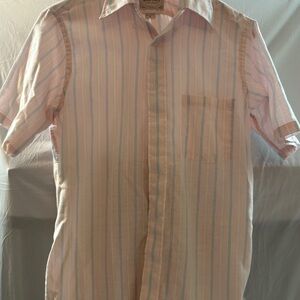 Classic Pink Striped Button-Down Shirt